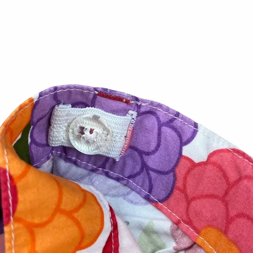 Gymboree Floral Bermuda Shorts Sz 5 Adjustable Waist Pink Purple Orange Green